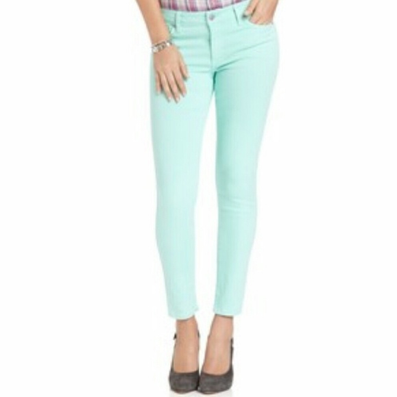 YMI Denim - Mint green skinny, stretchy jeans