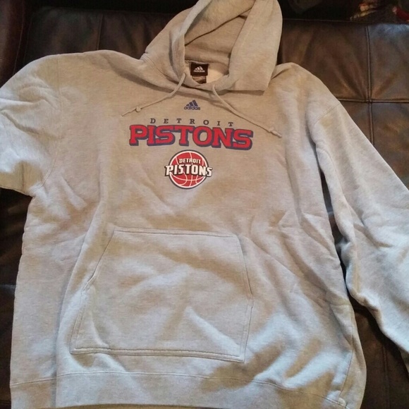 Detroit Pistons Mens Adidas Hoodie