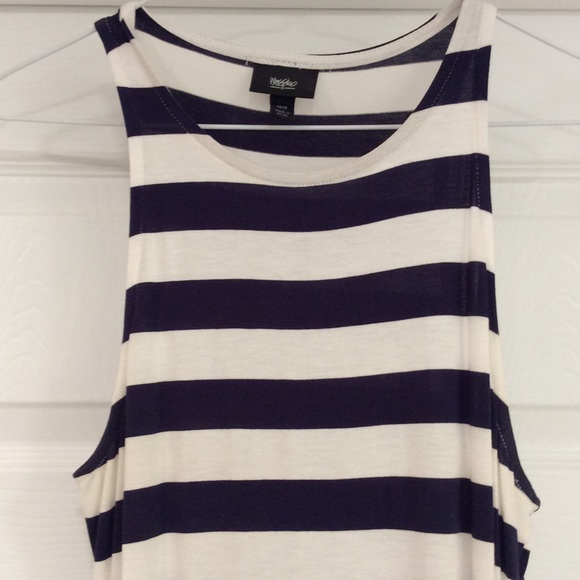 Messing Navy/white Maxi Dresd