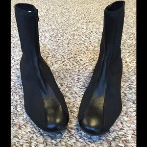 Cole Haan neoprene and leather short boot.