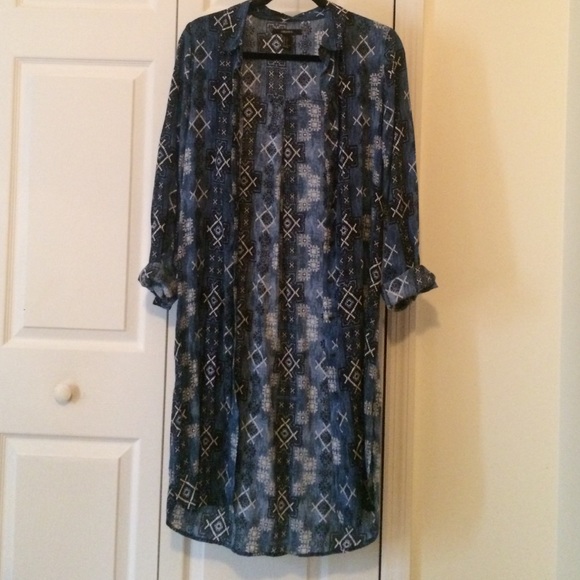 Super cute printed kimono cover up
