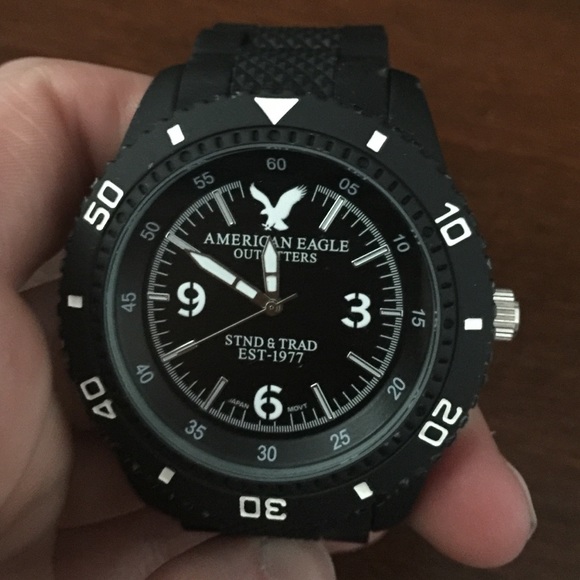American eagle black watch worn once - Picture 2 of 3