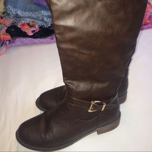 Tall Brown Riding Boots