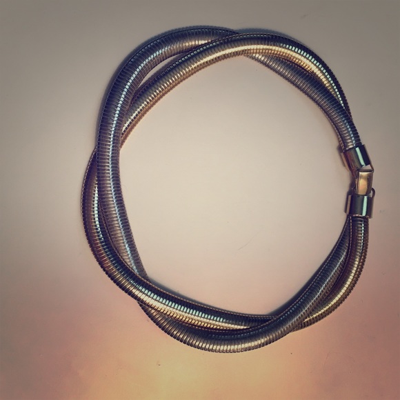 Silver and cold necklace - Picture 1 of 3