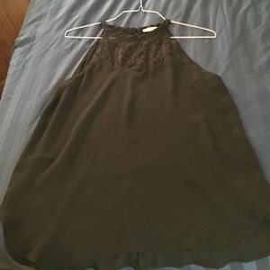 NWOT black lace tank