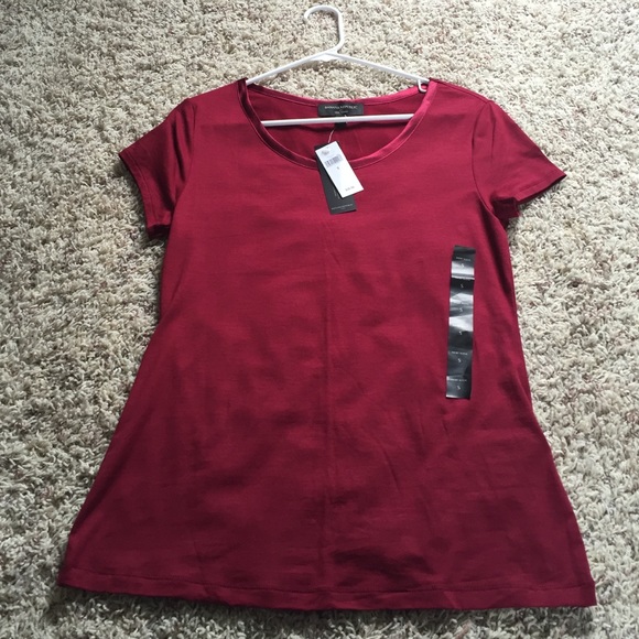 Red Luxe Touch Small Banana Republic T-Shirt