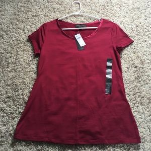 Red Luxe Touch Small Banana Republic T-Shirt