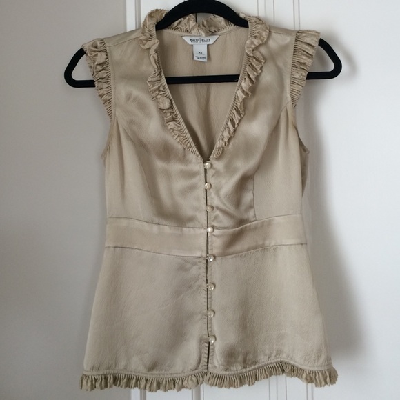Champagne Silk Blouse