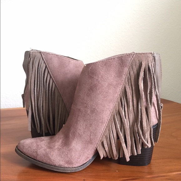 Fringe Booties-Like Brand New!