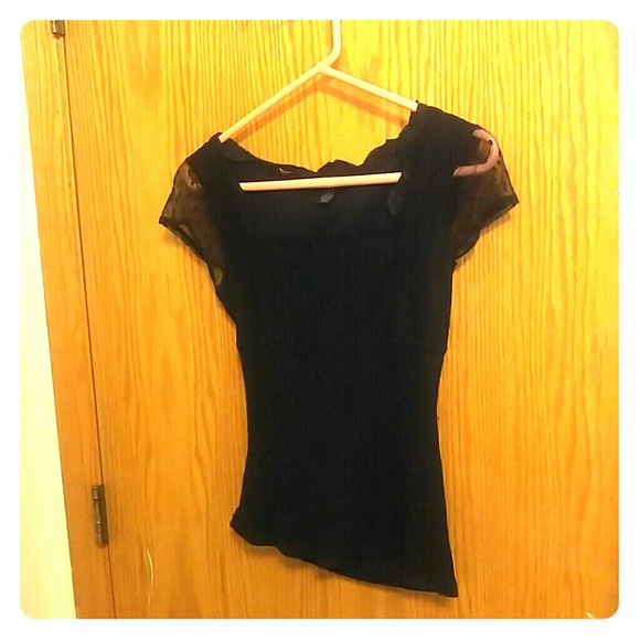 Black lace top