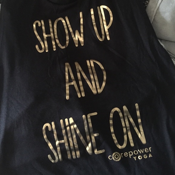 Show up and shine on muscle tank