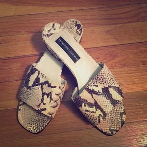 Snake skin sandals