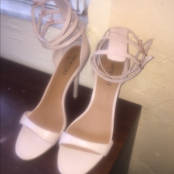 Nasty Gal nude strappy heels! EUR 41 US 10