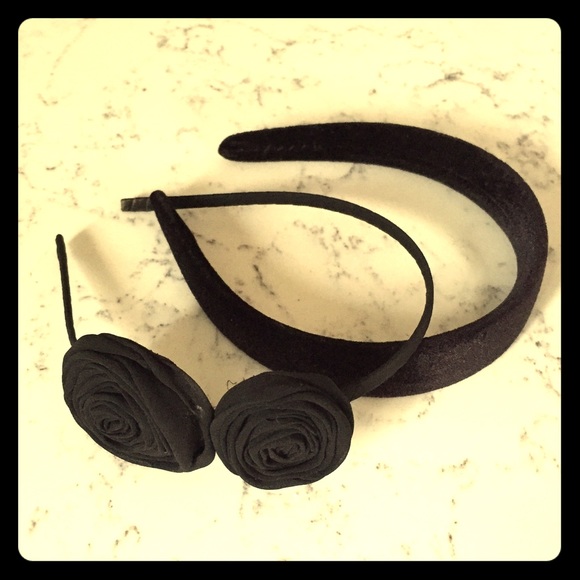 Two black headbands