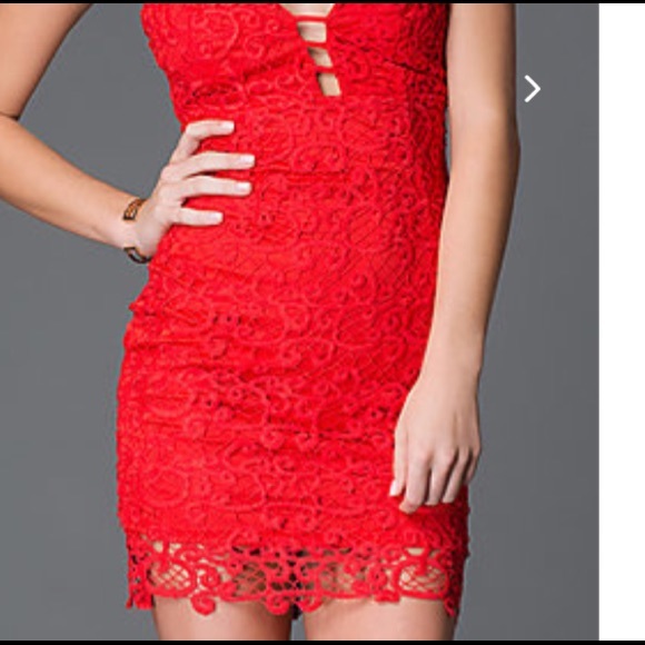 Sexy red lil dress - Picture 2 of 2