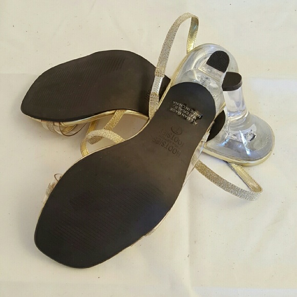 MOOTSIES TOOTSIES CLEAR/GLITTER HEELS SIZE 8 - Picture 4 of 4