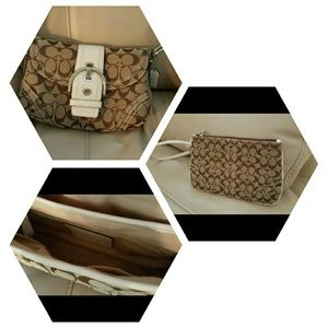 Authentic Coach Purse and Wristlet