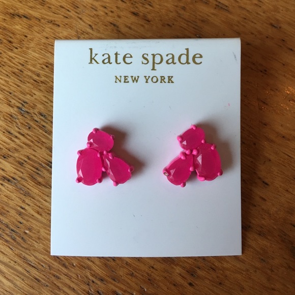 Kate Spade earrings - pink cluster