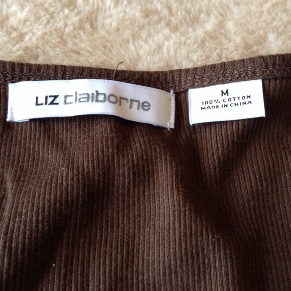 Liz Claiborne Ribbed T-shirt - Picture 3 of 4