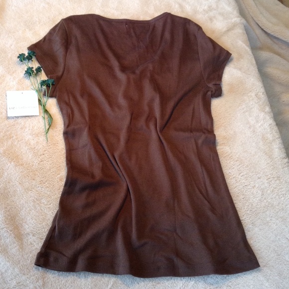 Liz Claiborne Ribbed T-shirt - Picture 4 of 4