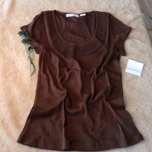 Liz Claiborne Ribbed T-shirt