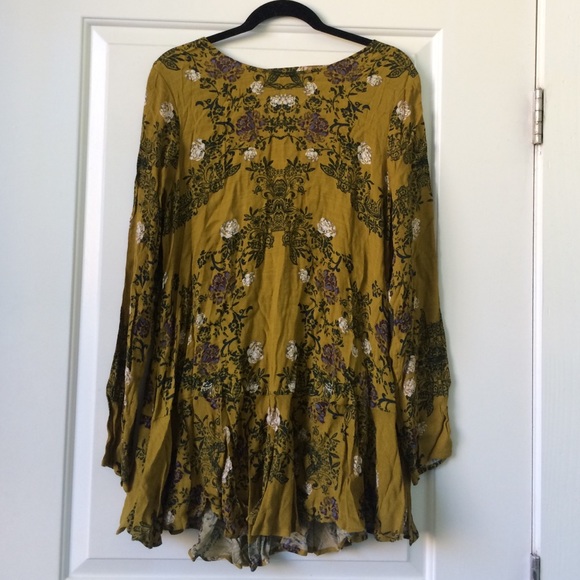 Free People Slubby Crinkle Tunic Top