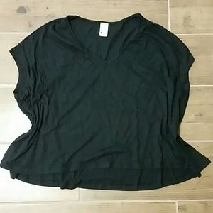 NEW Swell Tee Vneck Dolman cap sleeve shortwaist M