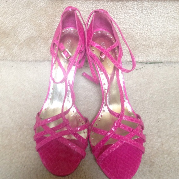 Pink snake skin Heels