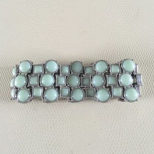 Lia Sophia Seafoam Green and Silver Bracelet