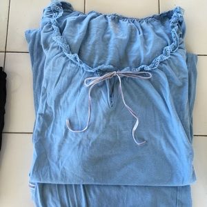 Blue long sleeve PJs
