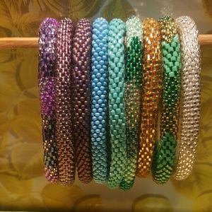 Nepal Beaded Roll On Bracelets