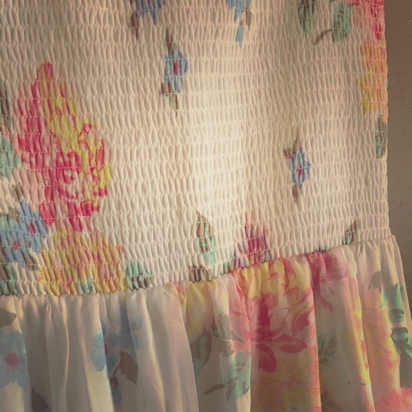 💐Floral Strapless Dress-size XL-Old Navy