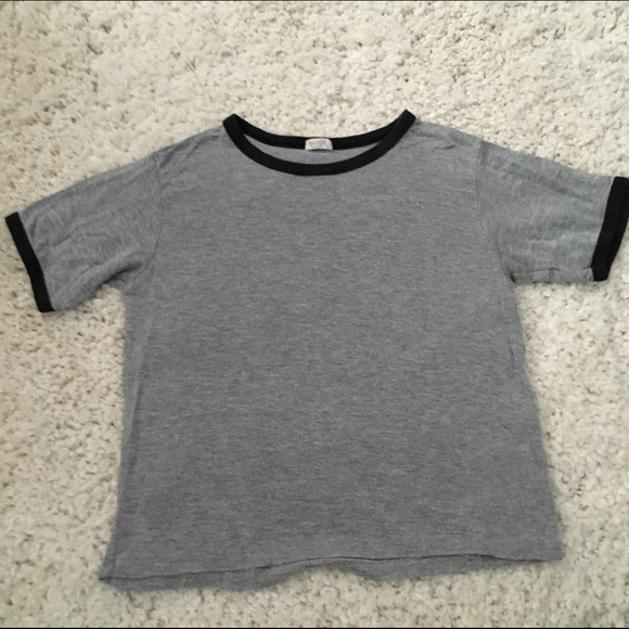 Brandy Melville Tops - Brandy Melville Grey Nadine Top