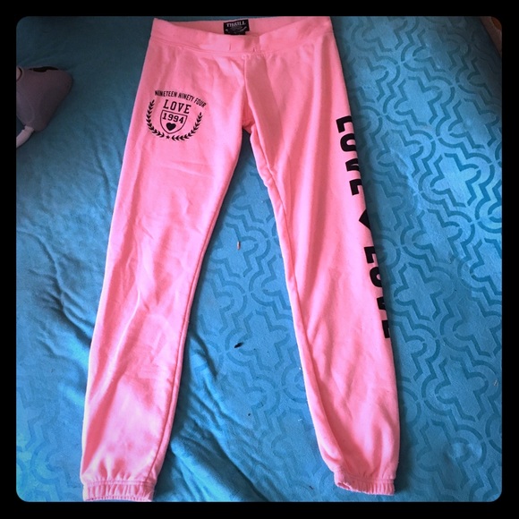 Pink sweatpants