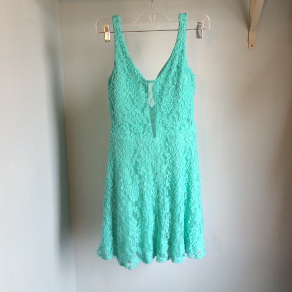 Turquoise Macy's skater dress