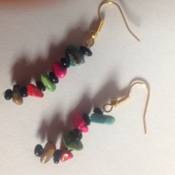 Rainbow bracelet ring and earings - Picture 2 of 3