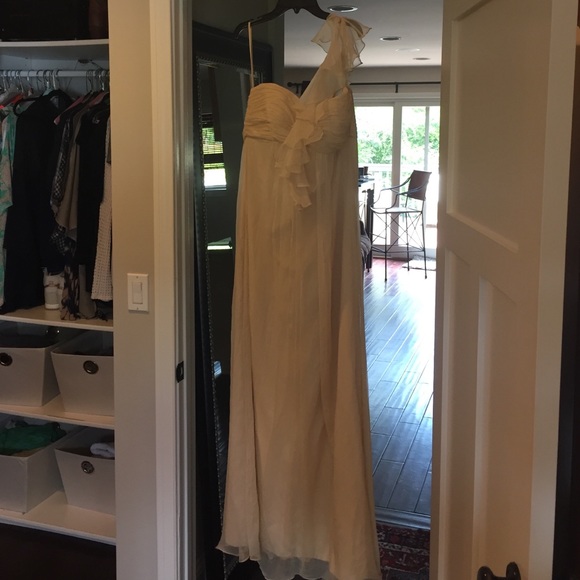 Floor length chiffon gown