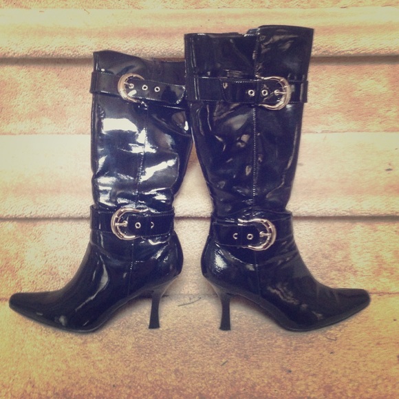 Sexy Patent heeled boots