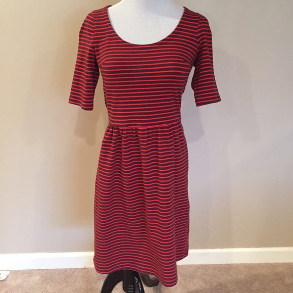 Old Navy striped fit and flare dress
