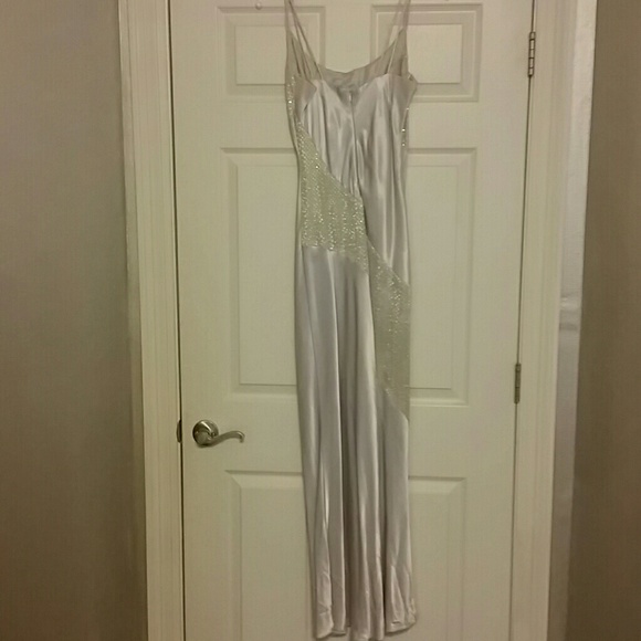 Silver Prom Dress - Picture 2 of 4