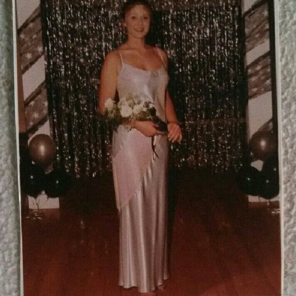 Silver Prom Dress - Picture 3 of 4