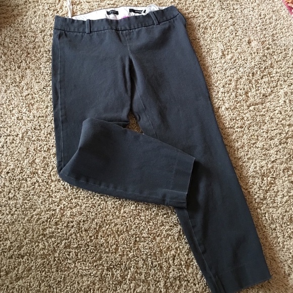 J Crew size 0 cropped pants - charcoal.