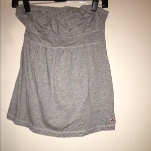 Gray Hollister tube top size medium