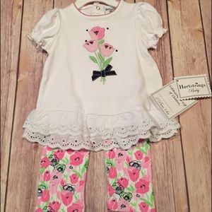 Hartstring 2 piece set.  Size 6/9 months.