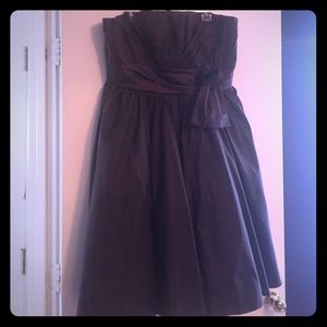 Chocolate formal tube dress for wedding or prom