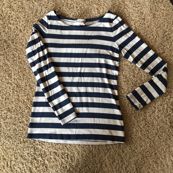 Banana Republic size medium striped navy top