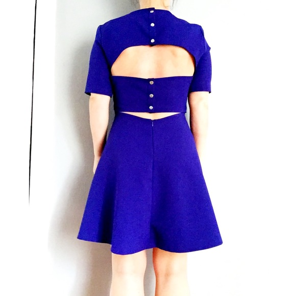 Zara Cobalt Blue dress w/ cutout back - Picture 3 of 3