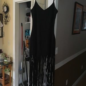Black suade dress with tags