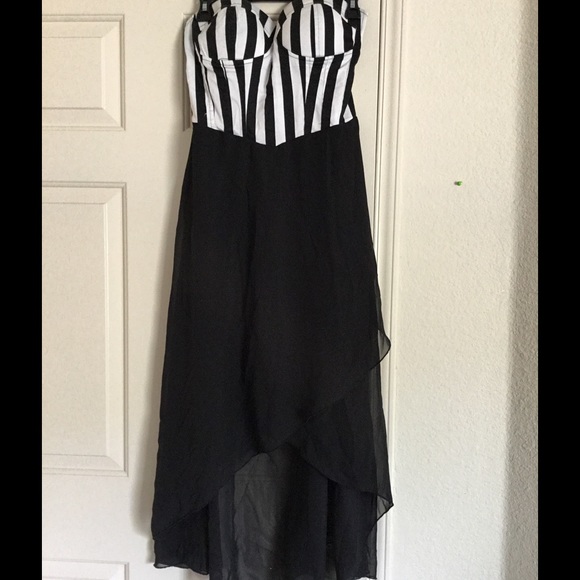 Black and white dress