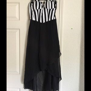 Black and white dress